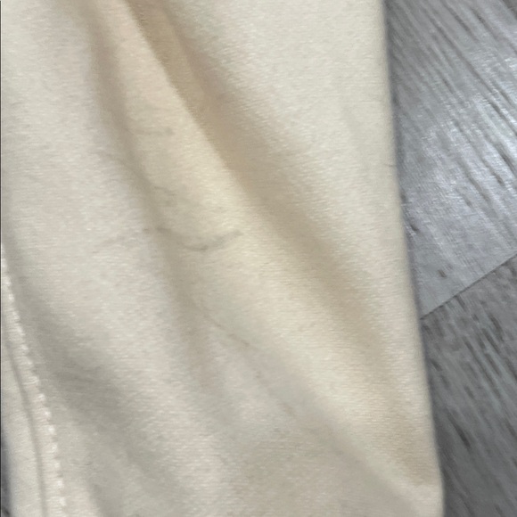 Armani Exchange Cream Trench Coat with Faux Fur Collar - Picture 3 of 4